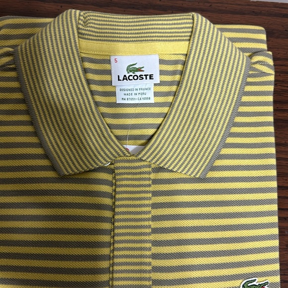 Authentic men’s Lacoste brand new polo size 5 - Picture 3 of 6